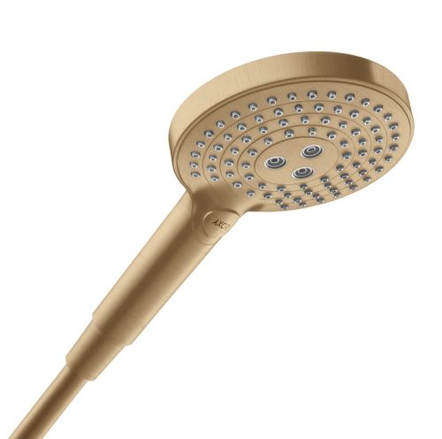 AXOR-HG-AXOR-ShowerSolutions-Handbrause-120-3jet-EcoSmart-Brushed-Bronze-26051140 gallery number 1